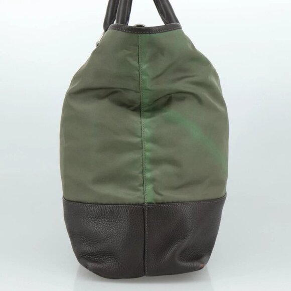 PRADA Tote Bag Nylon Leather 2way Khaki - Picture 4 of 15